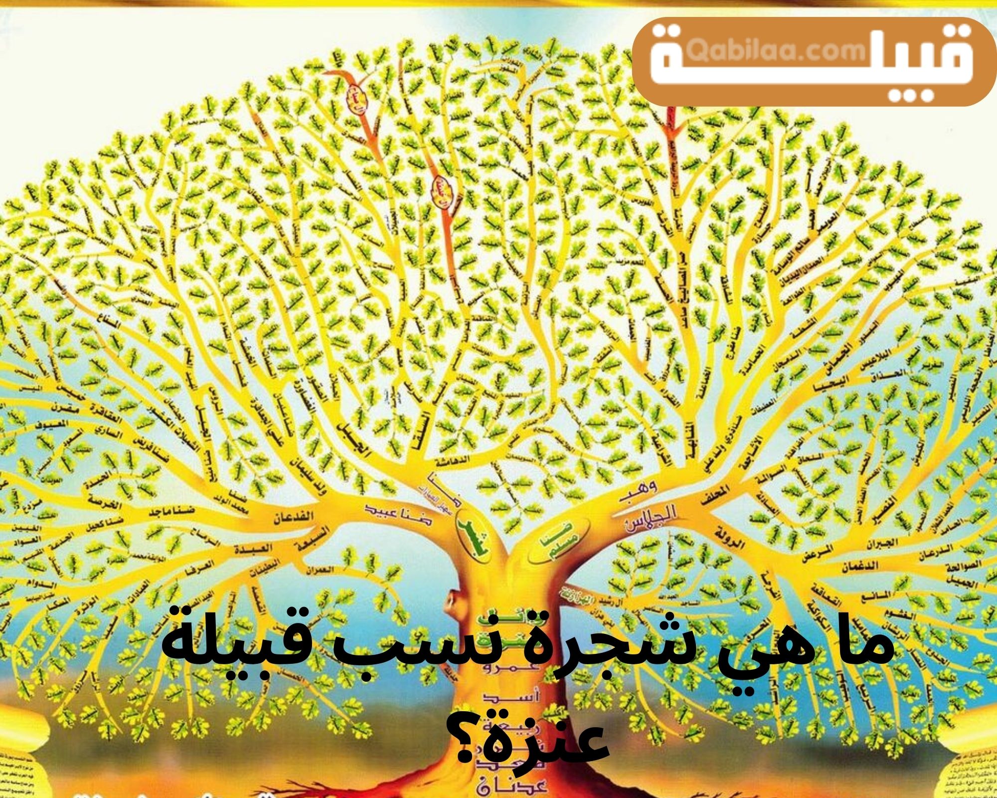 شجرة نسب قبيلة عنزة