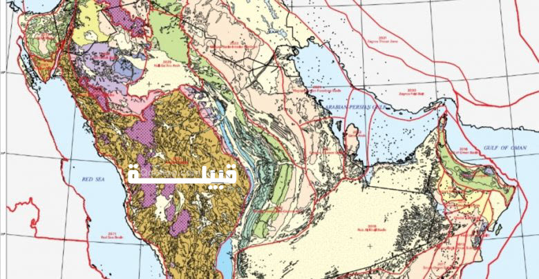 خريطة حقول البترول في الوطن العربي