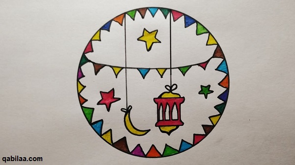 موضوع رسم عن شهر رمضان الكريم للأطفال