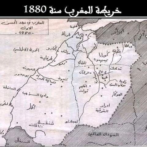 خريطة المغرب 1880