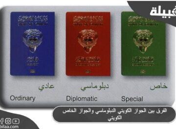 الفرق بين الجواز الكويتي الدبلوماسي والجواز الخاص الكويتي